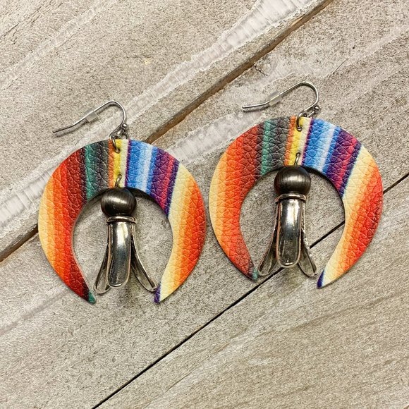 Cowgirl Tuff Jewelry - Serape Blossom Earrings
